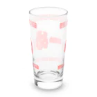 オノマトピアのらーめん【町中華メニュー】文字赤 Long Sized Water Glass :back