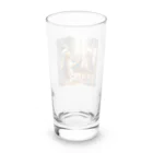 ニャーちゃんショップのネコを描くネコ Long Sized Water Glass :back