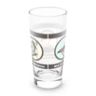 アニマル四字熟語の「Bird conservation」野鳥保護サーモンタンブラー Long Sized Water Glass :back