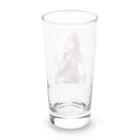 シロクマペンギンのブレザーセーラー服ミックス制服の女の子 Long Sized Water Glass :back