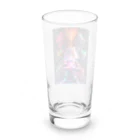 シロクマペンギンのドラゴンファイターガールwith竜の変身ヒーロー Long Sized Water Glass :back