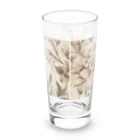 花柄グッズ専門店の淡い花柄 上品 大人っぽい Long Sized Water Glass :back