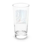 ニャーちゃんショップの未来のロボットペットと友達になっている猫 Long Sized Water Glass :back