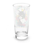 Sayuzu のステンドグラスの黒猫 Long Sized Water Glass :back