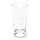 ゆめかわSHOPの（パンダ）ふわふわわたあめ動物園 Long Sized Water Glass :back