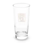 PORUPORU789の薪割りくまちゃん Long Sized Water Glass :back