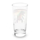 yo_yo_0903の筋トレをする恐竜 Long Sized Water Glass :back
