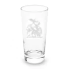 ＊の墨絵うさぎ“切磋琢磨” Long Sized Water Glass :back