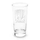 Aoyanicの水墨猫登山 Long Sized Water Glass :back