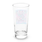 saqui.comの青ベースのインド柄 Long Sized Water Glass :back