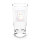 mame1103の虹色幸ふくろう Long Sized Water Glass :back