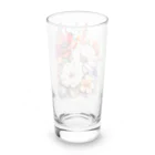 Lemon teaのたくさんの花々を Long Sized Water Glass :back