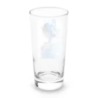 蒼のアートカフェの蒼に包まれて Long Sized Water Glass :back