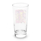 saqui.comのピンクと黄色のアフリカンプリント Long Sized Water Glass :back