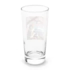 猫好き Japanの富士山と猫 Long Sized Water Glass :back