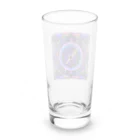 マッドシンの時計が自分自身を見る　ネオンカラーの輝く光 Long Sized Water Glass :back