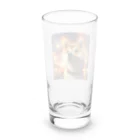 ANTARESの柴犬、花火を見る Long Sized Water Glass :back