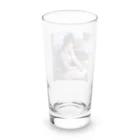 LuLu Shopの可愛らしいポニーテールヘアスタイルで爽やかな笑顔を浮かべています。 Long Sized Water Glass :back