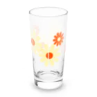 kazeou（風王）のレトロ風花(8枚)黄・オレンジ Long Sized Water Glass :back