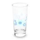kazeou（風王）のレトロ風花(ドット)B透過 Long Sized Water Glass :back