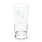 キャリーのお風呂場のゴマアザラシの赤ちゃん Long Sized Water Glass :back