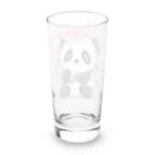 waterpandaの満開桜とパンダ Long Sized Water Glass :back