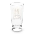 esmeralda64のブルーダイヤモンドの猫王 Long Sized Water Glass :back