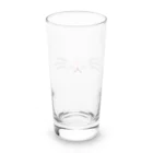 あにまるマスクのシンプルでかわいい猫の顔01 Long Sized Water Glass :back