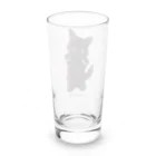 ʚ fuwari ɞのパピ猫立っち/黒猫 Long Sized Water Glass :back