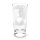 黒猫と珈琲のバレンタインに黒猫のチョコレートボムはいかが？ Long Sized Water Glass :back