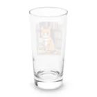 ドット絵ねこさんの読書猫さん Long Sized Water Glass :back