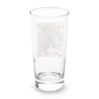 クロスクリエイティブの花を植えているトラ Long Sized Water Glass :back