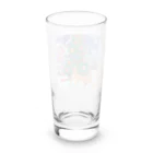 urako77のクリスマスツリーの前で楽しむオオヤマネコ Long Sized Water Glass :back