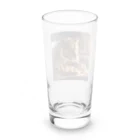 クロスクリエイティブのパンを焼いているトラ Long Sized Water Glass :back