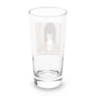 masaのトンネルで遊んでいる猫 Long Sized Water Glass :back