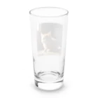 動物の溜まり場の可愛い猫ちゃん Long Sized Water Glass :back