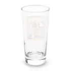 masaのカウンターの上で眠っている猫 Long Sized Water Glass :back