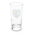 KULIEITAの地球の日　Earth day 地球　ハート　ブルー Long Sized Water Glass :back