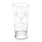 george-weblogのスコティッシュフォールドのアップ顔 Long Sized Water Glass :back