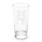 にゃんこーねこの瓶持ち猫 Long Sized Water Glass :back