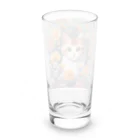 FLOWERアニマルのロココFLOWERキャットコスモス Long Sized Water Glass :back