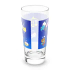 もふもふ堂の十二（十三）星座の夢溢れる猫デザイン Long Sized Water Glass :back