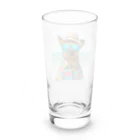 MACOCCHIのハワイアンスタイル全開！アロハシャツを着こなすかわいいワンちゃん♪ Long Sized Water Glass :back