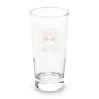 Khisakiの猫　カワイイ　眼鏡をかけている Long Sized Water Glass :back