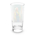 筒井.xls@Excel関数擬人化本のガソリン車に軽油を注ぐ女 Long Sized Water Glass :back