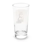 心の声グッズの心の声ダダ漏れ！「めんどくさいにゃ」 Long Sized Water Glass :back