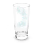 Tink_handmadeのTink ターコイズブルーflower Long Sized Water Glass :back