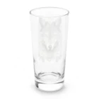 狼迅會の華と曼荼羅モチーフの狼 Long Sized Water Glass :back