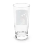 ビビッドストアの星を眺めるかわいい熊 Long Sized Water Glass :back