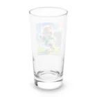 スポーツにゃんこ大戦争のサッカーにゃんこ Long Sized Water Glass :back